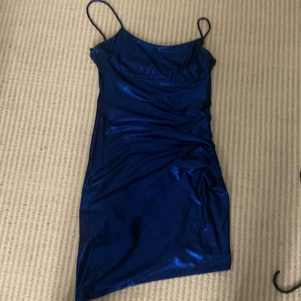 small size blue mini dress